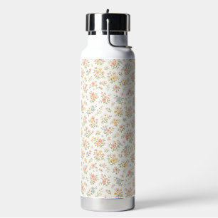 Süßes kleines verrücktes Blumenmuster nahtlos Trinkflasche