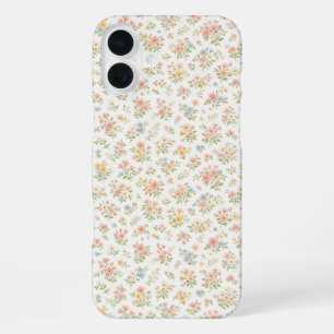 Süßes kleines wildes Blumen nahtloses Muster iPhone 16 Plus Hülle