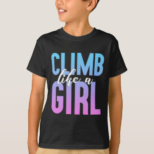 Süßes Kletter-Mädchen T-Shirt Boulderparty Geschen