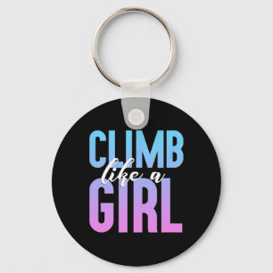 Süßes Klettergirl T-Shirt Boulderparty Geschenk Schlüsselanhänger