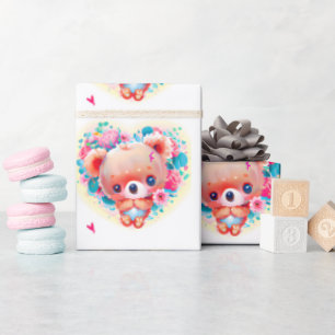 Süßes Koala-Herz Geschenkpapier