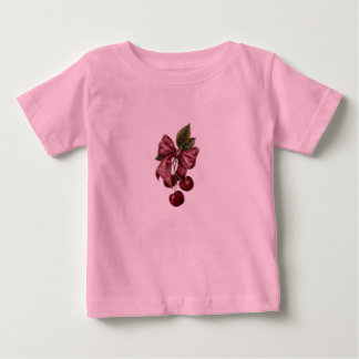 Süßes Koketten-Kirschband Rosa Kinder T-Shirt