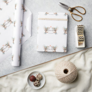 Süßes Kolibri-Paar Benutzerdefiniertes Geschenkpap Geschenkpapier