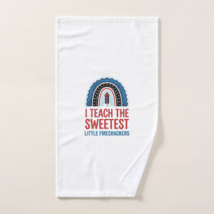 Süßes Kracher-Lehrer Vintage-Vector-Shirt_1 Handtuch