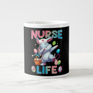 Süßes Krankenpfleger-Leben Dabbing-Osterhase Jumbo-Tasse