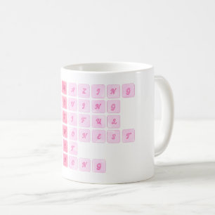 Süßes Kreuzworträtsel zum Muttertag Kaffeetasse