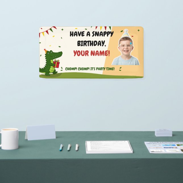 Süßes Krokodil-Geschenk Banner (Messe)