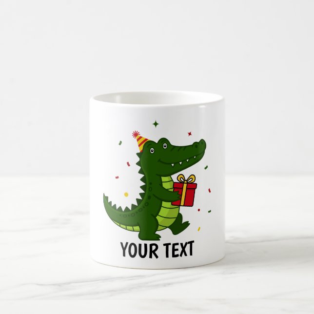 Süßes Krokodil-Geschenk Kaffeetasse (Mittel)