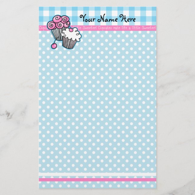 Süßes Kuchen-Briefpapier Briefpapier (Vorderseite)