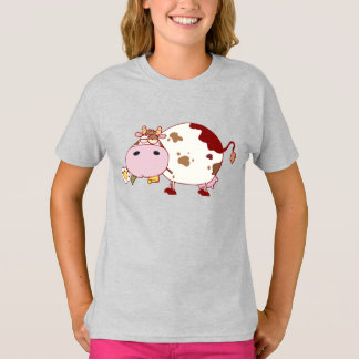 Süßes Kuh-Design Bauernhof-Leben Rind-Liebhaber-Ge T-Shirt