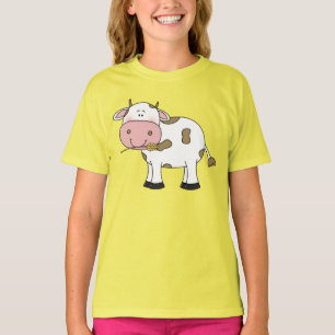 Süßes Kuh-Design - Reizvolle Farm-Tier-Kunst für K T-Shirt