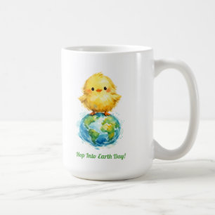 Süßes Küken auf dem Globus - Ostern & Earth Day De Kaffeetasse