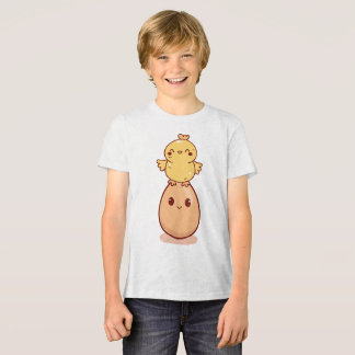Süßes Küken auf lächelndem Ei stehend Tri-Blend Shirt