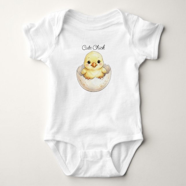 Süßes Küken Baby Strampler (Vorderseite)