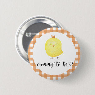 Süßes Küken - bald Mama Babyparty Button
