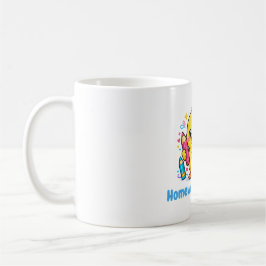 Süßes Küken-Hausaufgaben Wieder Lustige Schule Kaf Kaffeetasse