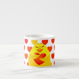 Süßes Küken in Liebe, Espresso-Tasse Espressotasse