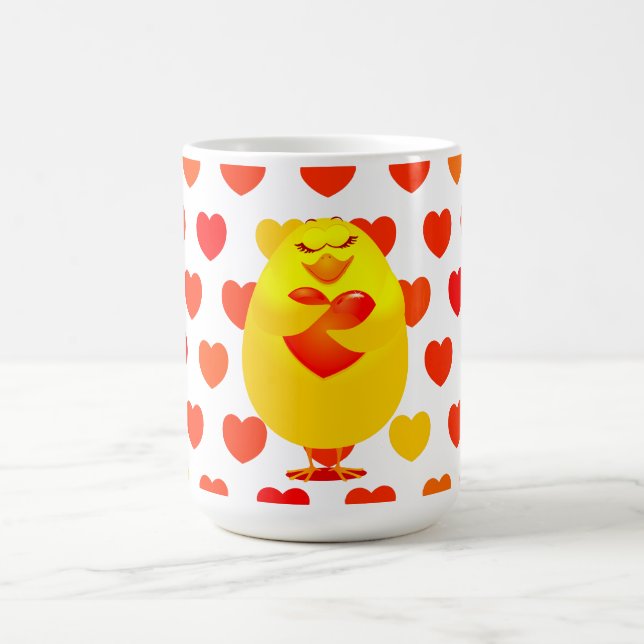 Süßes Küken in Liebe, Tasse (Mittel)