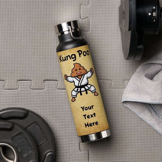 Süßes Kung-Poo-Karate Trinkflasche (Fitnessstudio (gedreht))