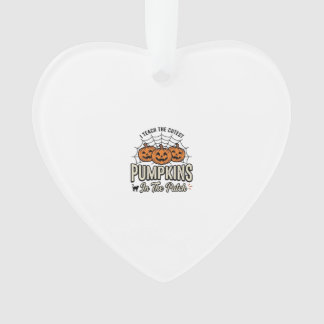 Süßes Kürbis-Lehrer-Halloween-Design_1 Ornament