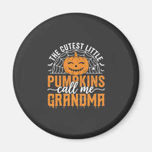 Süßes Kürbis-Oma-Halloween-Design_1 Magnet