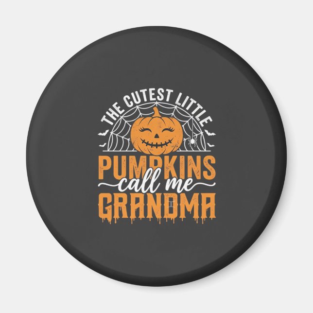 Süßes Kürbis-Oma-Halloween-Design_1 Magnet (Vorne)