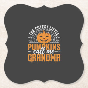 Süßes Kürbis-Oma-Halloween-Design_1 Untersetzer