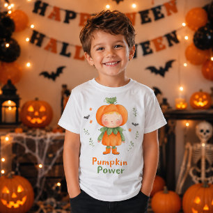 Süßes Kürbis-Power-Halloween-Kinderkostüm T-Shirt