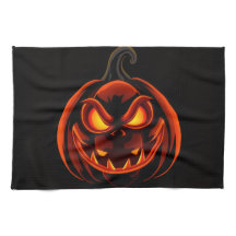Süßes Kürbismonster Halloween Küchentuch