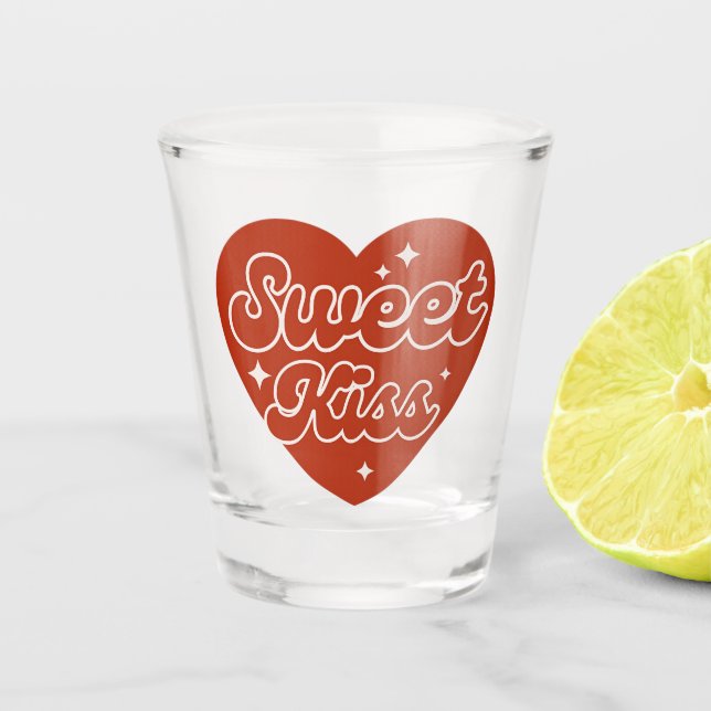 Süßes Kuss Shotglas Schnapsglas (Vorderseite)