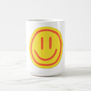 Süßes Lächeln Gesicht   Positives Glückliches Emoj Kaffeetasse