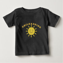 Süßes Lächelnde Sonne Baby T-Shirt