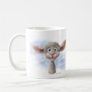 Süßes Lamm Cartoon Kaffeetasse