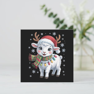 Süßes Lamm Weihnachten Lustiger Tierliebhaber Farm