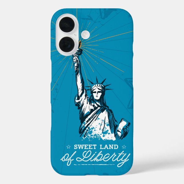 Süßes Land der Freiheit Case-Mate iPhone Hülle (Rückseite)