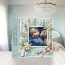 Süßes Land-Tan-Teddybär-Baby-Fotoalbum