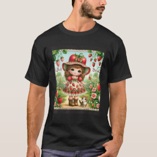 Süßes Leben ist süßer Erdbeerkuchen Vintage-Beeren T-Shirt