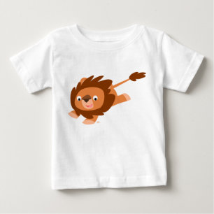 Süßes Lebendiges Cartoon-Löwen-Baby-T-Shirt Baby T-shirt
