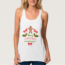 Süßes Lebkuchen-Weihnachts-Racerback-Tanktop USA