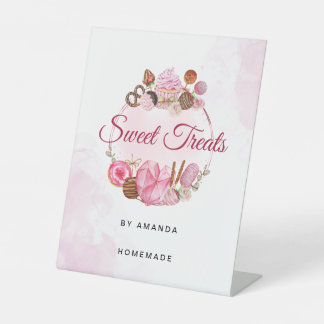 Süßes Leckereien Bäckerei Sockelschild