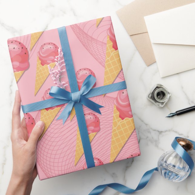 Süßes Leckereien Eiscreme-Kronenverpackungspapier Geschenkpapier (Schenken)