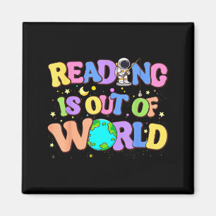Süßes Lesen ist aus dieser Welt Weltraum Bücher Magnet
