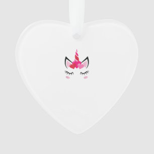 Süßes Liebes Herz Einhorn Valentinstag Oberteil T- Ornament