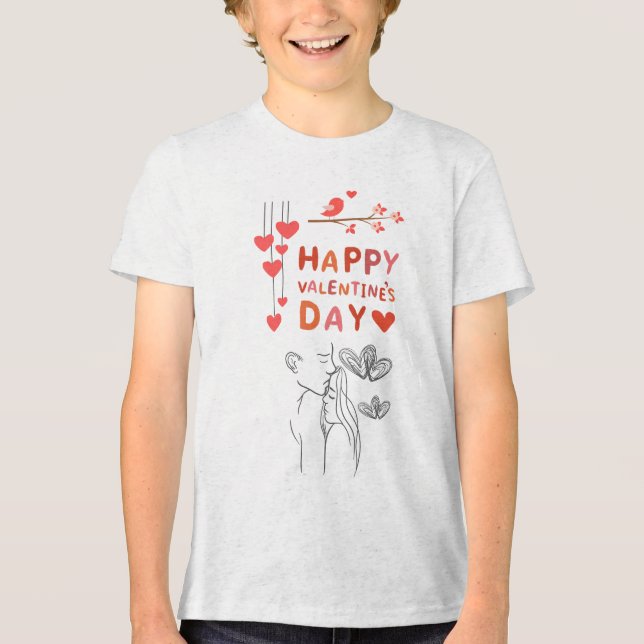 Süßes Liebespaar  Tri-Blend Shirt (Vorderseite)