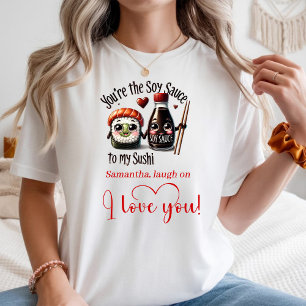 Süßes Liebeszitat Essen Frauen T-Shirt Personalisi