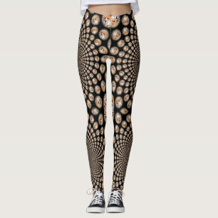 Süßes Liebliches Unendlichkeit Kaleidoskop Cheetah Leggings