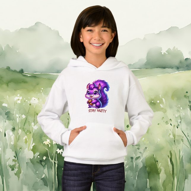Süßes lila Eichhörnchen  Hoodie (Von Creator hochgeladen)