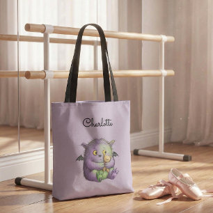 Süßes lila grünes flauschiges Monster Buddy