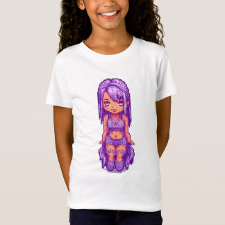 Süßes lila Mädchen T-Shirt