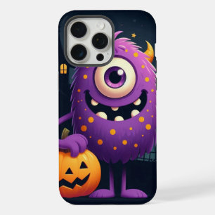 Süßes, lila Trick-or-Treat-Monster iPhone 15 Pro Max Hülle